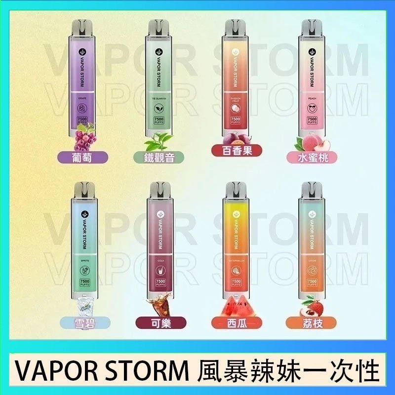 VAPOR STORM風暴辣妹 VAPOR STORM風暴辣妹一次性主機充電7500口(5%)